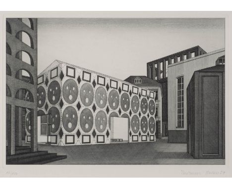 THOMAS HUBER1955 ZürichOHNE TITEL (1994) Radierung auf Karton. DM 23 x 33,5 cm (R. 64 x 84 cm). Unten rechts handsigniert und