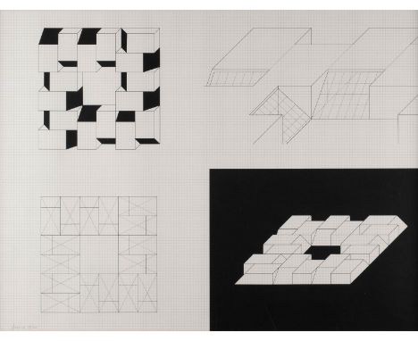 ERWIN HEERICH1922 Kassel - 2004 MeerbuschOHNE TITEL (1994) Serigraphie auf Karton. SM 58,5 x 78,5 cm (R. 64 x 84 cm). Unten l