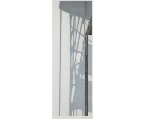 ANNETTE BESGEN1958 Nideggen-Schmidt'CRISSCROSS VI' (2001) Farbkreide und Graphitstift auf Papier. 79,5 x 27 cm (R. 101,5 x 71