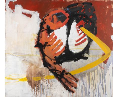 MARKUS LÖRWALD1968 Brilon, lebt und arbeitet in DüsseldorfOHNE TITEL (1994) Öl auf Leinwand. 126 x 81,5 cm (R. 131 x 85 cm). 
