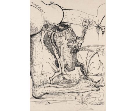 SALVADOR DALÍ1904 Figueres, Girona - 1989 ebendaBLATT AUS 'LES SONGES DROLATIQUES DE PANTAGRUEL' (1973) Lithografie auf Japan