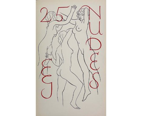 Gill, Eric, 25 Nudes Engraved by Eric Gill, 1938 first edition, signed by the author, Dent &amp; Sons for Hague &amp; Gill Lt