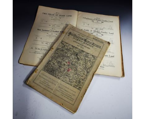Local Interest - Sale Catalogue - Humbert & Flint:~ The Drayton Manor Estate, Warwickshire and Staffordshire: Key Plan, By Or