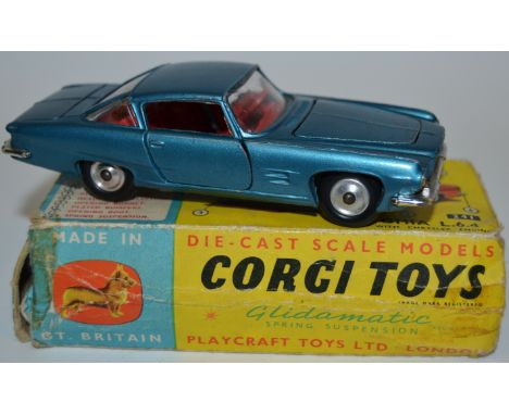 A Corgi Ghia L.6.4 with Chrysler Engine no. 241, metallic blue, boxed