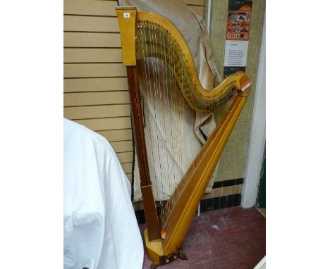 A GEORGE E MORRIS OF PORTHMADOG WELSH HARP, no. 46771, 180 cms high, 90 cms wide (requiring restoration)