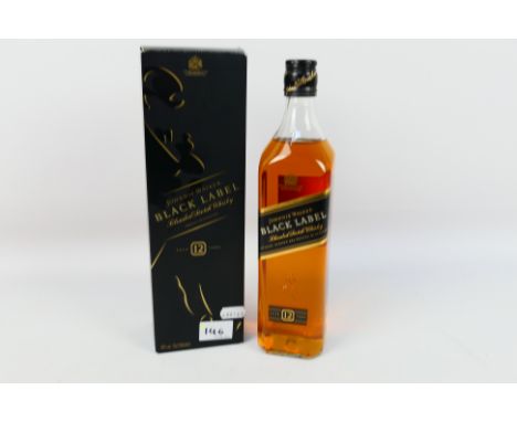 A boxed Johnnie Walker Black Label Blended Scotch Whiskey. Aged 12 years. 70cl. 40% Alcohol percentage. Unopened bottle. (Thi