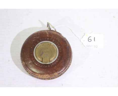 John Rabone and Sons - A vintage John Rabone and Sons leather cased tape measure. (This does not constitute a guarantee) (M)