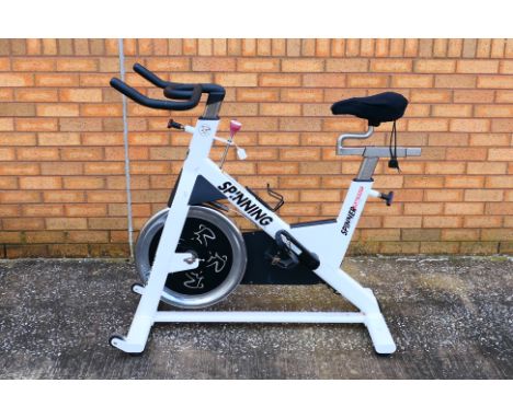 A Mad Dogg Athletics Spinning exercise bike. [W]