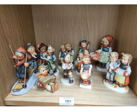 A collection of  Hummel figures 