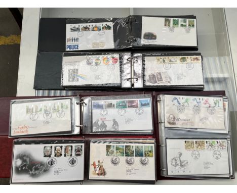 Five albums of mixed first day covers. 