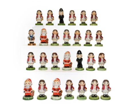 A collection of limited edition Carlton Kids ceramic figures (27)