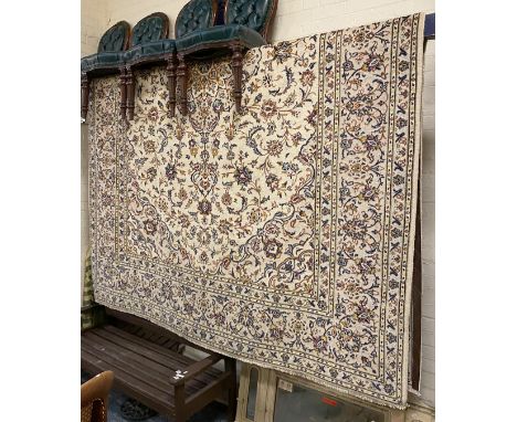 FINE CENTRAL PERSIAN KASHAN CARPET 355CMS X 250CMS