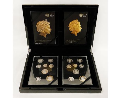 ROYAL MINT FOURTH CIRCULATION &amp; FIFTH CIRCULATION FIRST EDITION CASED COIN SETS