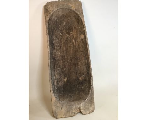 A vintage wooden dough bin, signs of wood worm W:110cm x H:40cm