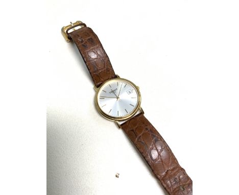 Tissot watch with brown leather strap, in Timeline box with accompanying book and manuals. Swiss made. Sapphire Crystal.
