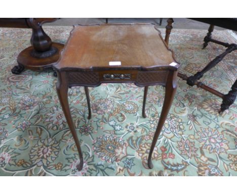 An Edward VII Chippendale Revival mahogany occasional table