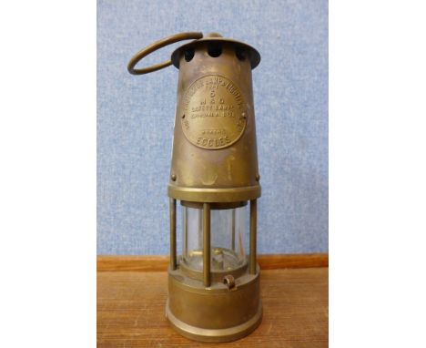 An Eccles Type 6 miner's safety lamp