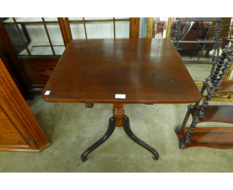 A Victorian mahogany tilt-top tripod table