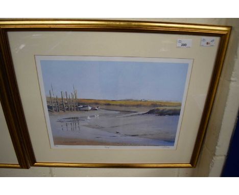 Geoffrey Sayers (British), 'Blue', limited edition lithograph, signed and numbered 169/500 in pencil, 30x42cm, framed and gla