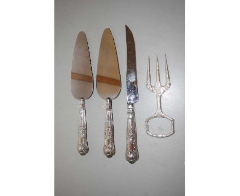 Mixed Lot: Cake slice, bread fork etc