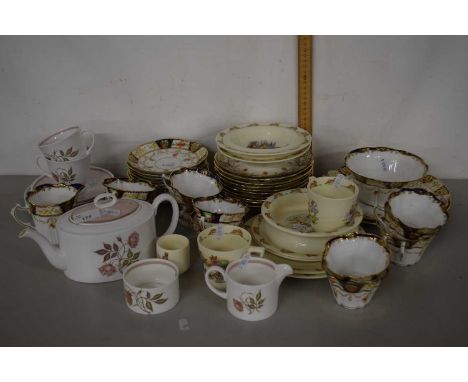 Quantity of mixed tea and table wares to include Royal Doulton Bunnikins, Duchess gilt decorated tea wares, Susie Cooper tea 