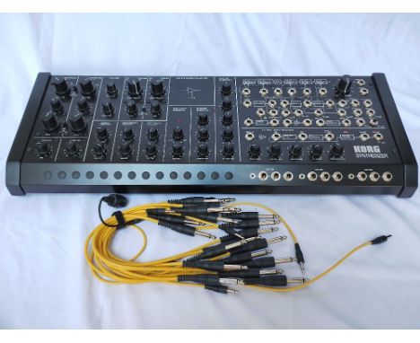 A Korg MS-20M Desktop Module with Patch Cables - A fully built kit of the MS-20M synthesiser module: Includes both the Rev 1 