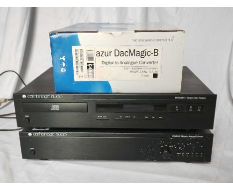 Cambridge Audio Azure DacMagic B, Discmagic 1 CD transport and Dacmagic 2 - Azure DacMagic B  CONDITION REPORT: Comes boxed c