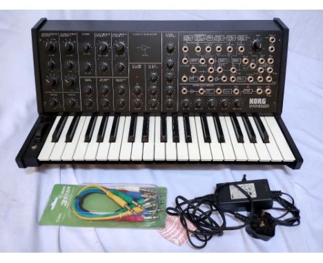 A Korg MS 20 Kit (Fully assembled) with Patch Cables, a full size fully built kit version of the Korg MS 20 monosynth. This c