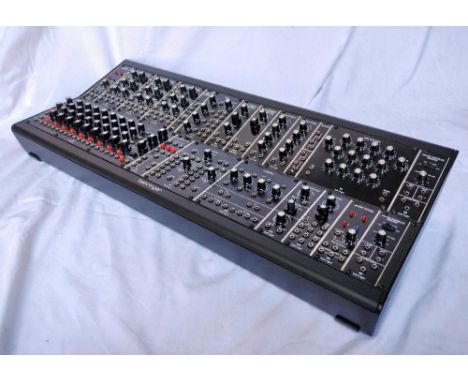 A Behringer Eurorack Go Powered Case, fully assembled with System 55 Modules. The system 55 module have been bought separatel