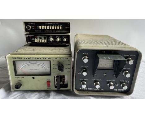 Amateur Radio equipment - A Boonton Electronics Model 72B Capacitance Meter together with a Decca KW108 Monitorscope, a Daton