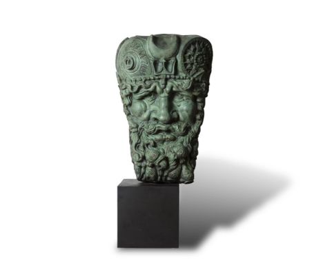 Rory Breslin (b.1963)Mask of the AtlanticBronze, 88.5cm high x 41.5 wide (35 x 16)Number 1 from an edition of 3 The only Ocea