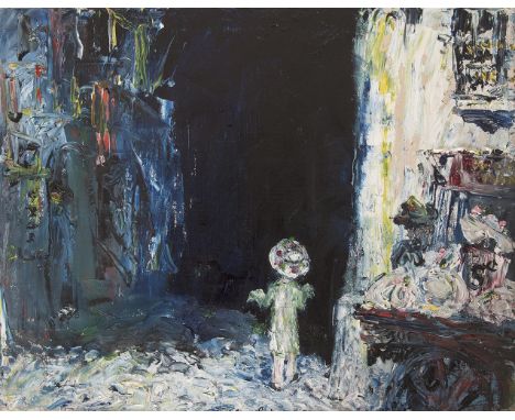 Jack Butler Yeats RHA (1871-1957)The Belle of Chinatown (1943)Oil on canvas, 35.5 x 46cm (14 x 18)SignedProvenance: Purchased