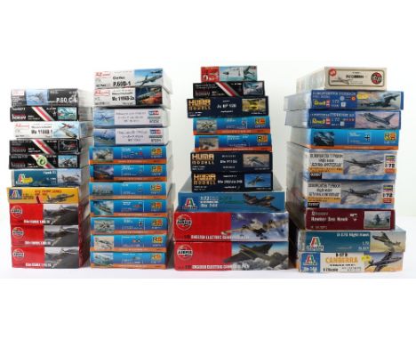 Forty 1:72 scale fighter Jet model kits, twenty-one Luftwaffe W.W.II jets by RS models, AZmodel, Special Hobby and Huma model