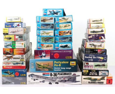 Thirty Three 1:72 Scale Aircraft Model Kits, including, Novo Airkits, Bristol 138a, Supermarine attacker naval fighter, Brist