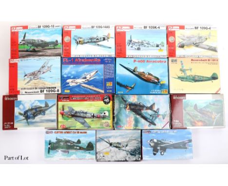 Collection of forty-eight various 1:72 scale model Aircraft kits, including eleven Fairey Fulmer fighters 5xSpecial Hobby, 3x