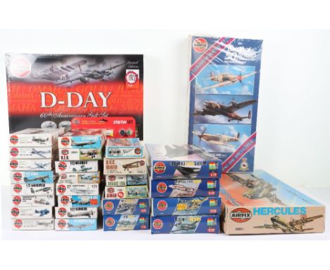 Thirty Airfix 1:72 scale model Aircraft kits, sealed Commemorative Battle of Britain 50th anniversary set with Hawker Hurrica