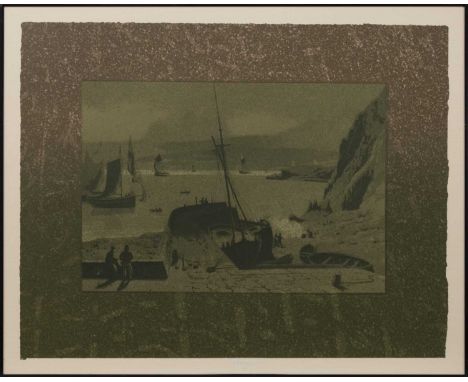 * WILL MACLEAN MBE RSA RGI RSE HON D.LITT (SCOTTISH b.1941),THE LAND coloured etching on paper, titled label versoimage size 