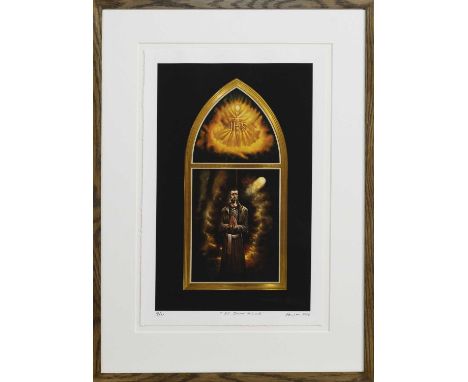 * PETER HOWSON OBE (SCOTTISH b. 1958),ST JOHN OGILVIElimited edition print on paper, signed, titled, dated 2014 and numbered 