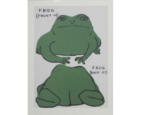 * DAVID SHRIGLEY OBE (SCOTTISH b. 1968),FROG (FRONT OF), FROG (BACK OF)lithograph on 200g Munken Lynx paperoverall size 74cm 