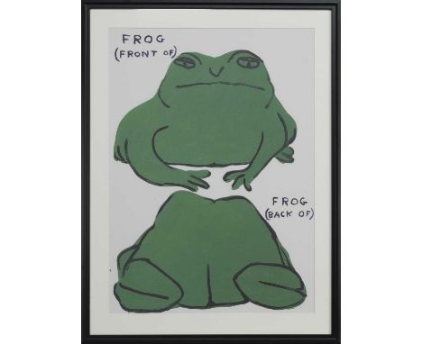 * DAVID SHRIGLEY OBE (SCOTTISH b. 1968),FROG (FRONT OF), FROG (BACK OF) lithograph on 200g Munken Lynx paper image size 79cm 