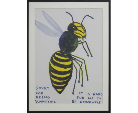 * DAVID SHRIGLEY,SORRY FOR BEING ANNOYINGlithograph on 200g Munken Lynx paper image size 79cm x 59cm, overall size 88cm x 67c