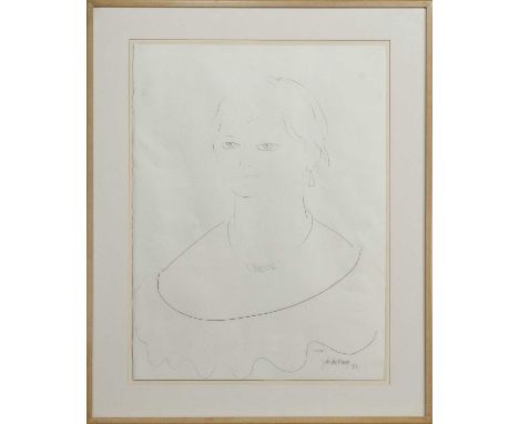 * JOHN BELLANY CBE RA HRSA (SCOTTISH 1942 - 2013),SUSAN pencil on paper, signed and dated '82image size 76cm x 57cm, overall 