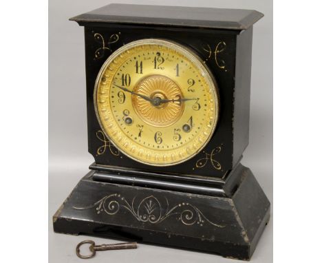 Ansonia iron-cased mantel clock