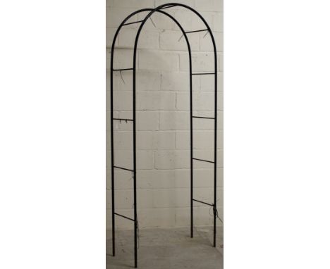A metal garden arch (100cm w x 240cm h)
