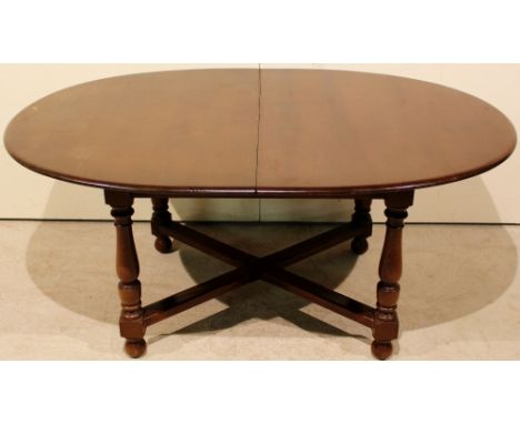 Ercol style extending dining table (fold away extension) 163 x 107 x 72 cm h.