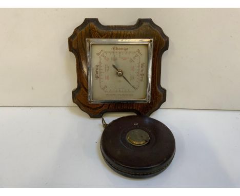 Barometer and Rabone &amp; Sons Tape Measure 