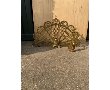 Fan Fire Screen and Fire Companion Set 