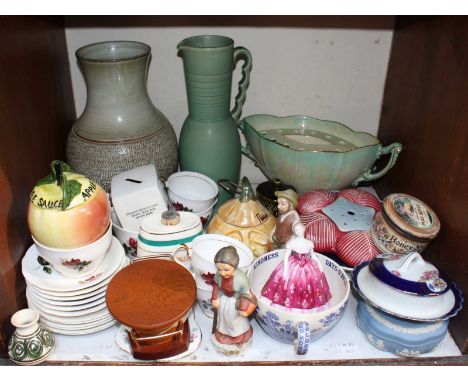 SECTION 8. A large selection of various ceramics, including a Coalport figure of a lady 'Kimberly', a Royal Windsor part tea 