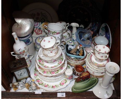 SECTION 32. A large assortment of mixed ceramics including a selection of Poole pottery items, Wade whimsies, some Minton exa