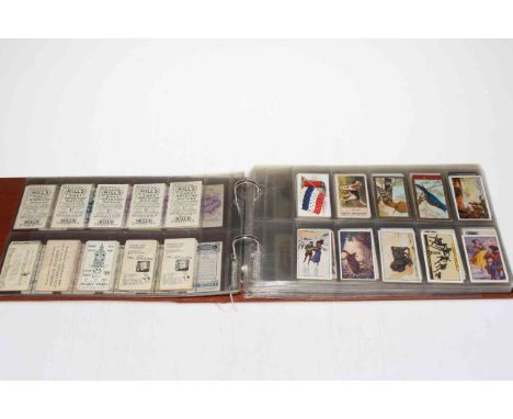 Album of cigarette cards inc: Cohen Weenen &amp; Co London, R &amp; J. Hills, Nut Flake cigarettes, Hill's, Suba Rosa Cigarro